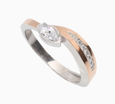 серебряное кольцо с цирконом 57208251
